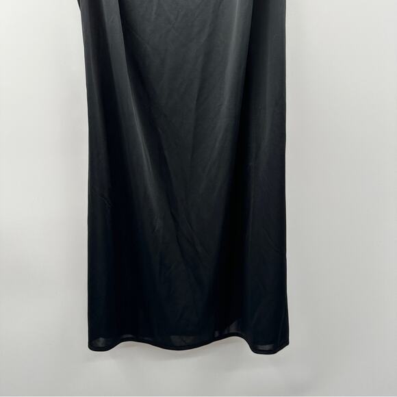 Natori Jersey Essentials Spaghetti Strap Chemise Lingerie Dress in Black Sz M - Picture 4 of 8